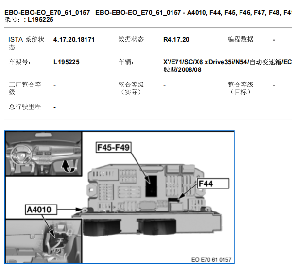 2008年宝马X6变速箱保险