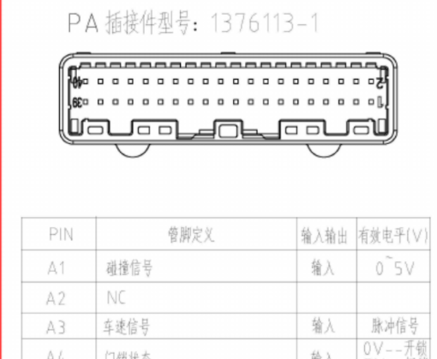 北汽幻速S3 BCM针脚资料