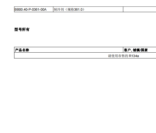 2011年奔驰GLK空调制冷剂规格