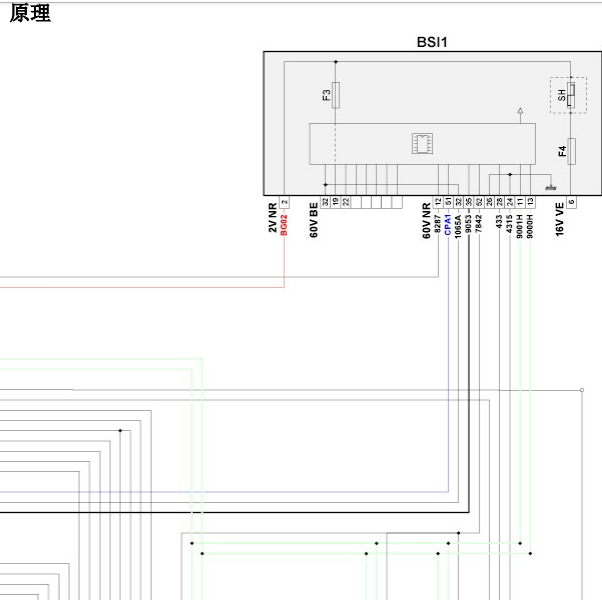 2012年东风标致508智能控制盒BSI位置及线路图