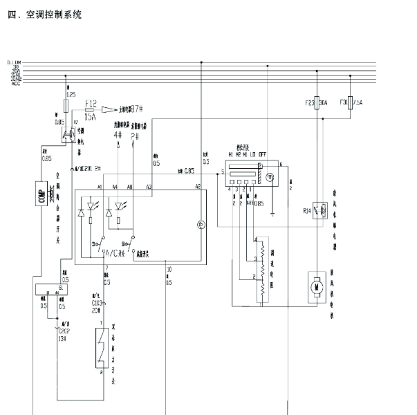 2018年开瑞优优EV 空调电路图
