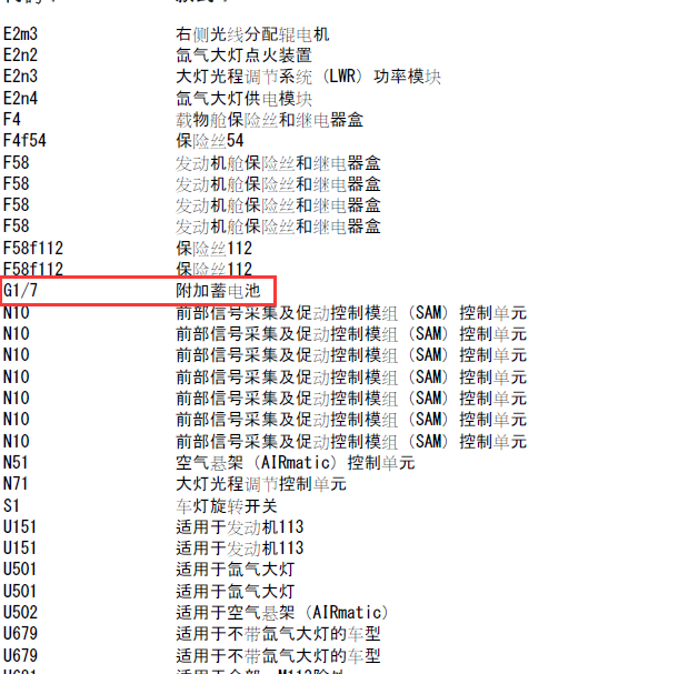 2008年奔驰GL550附加蓄电池电路图