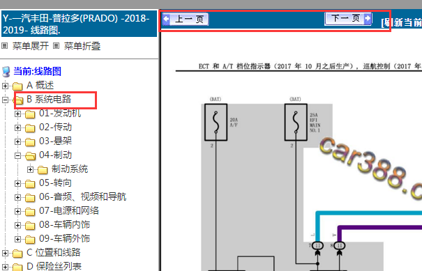 2020年丰田普拉多电路图