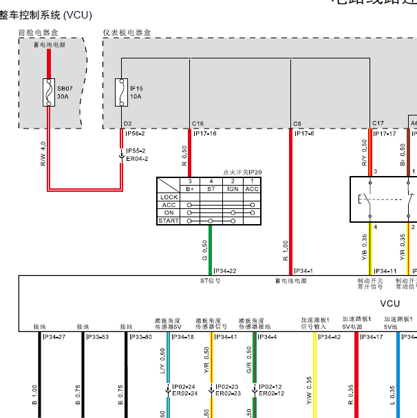 2018年大迈芝麻E30整车控制电路图.
