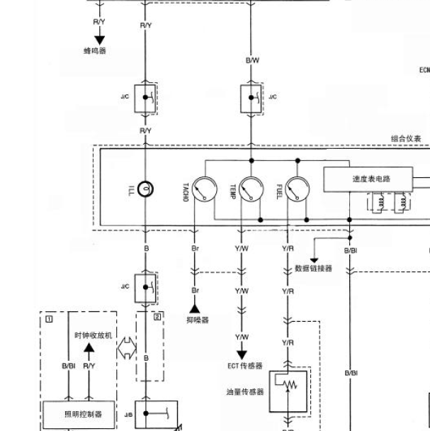 铃木北斗星仪表电路图