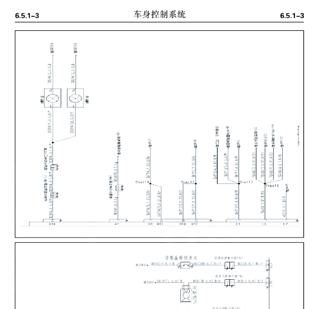 2015年长安逸动XT车身控制电路图