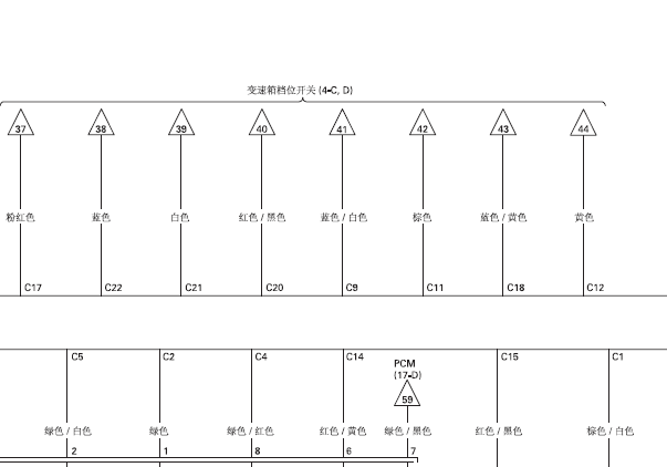 理念S1变速箱档位开关电路图