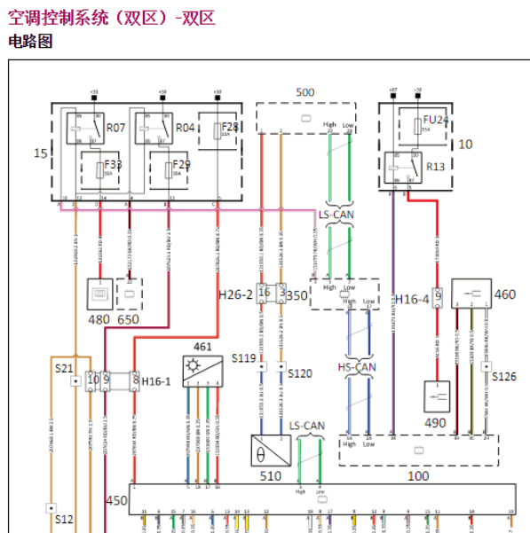 2018年观致3空调电路图