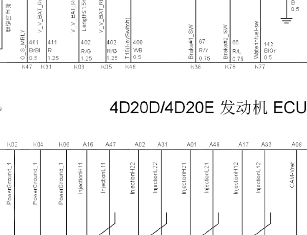 长城风骏5发动机电路图