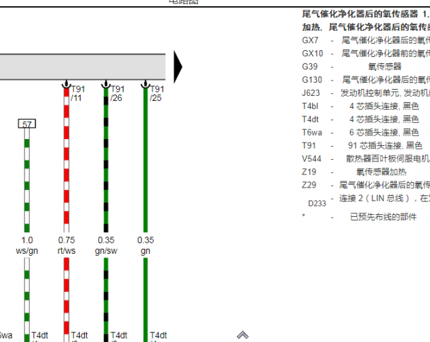 2020年奥迪Q5发动机和空调电路图