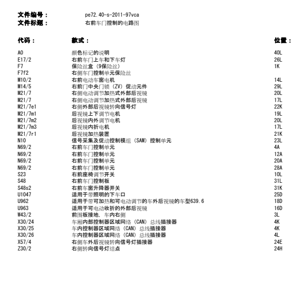 2010年威霆右前门电路图