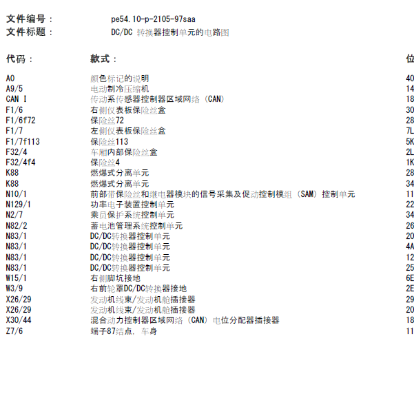 2010年奔驰S400逆变器电路图