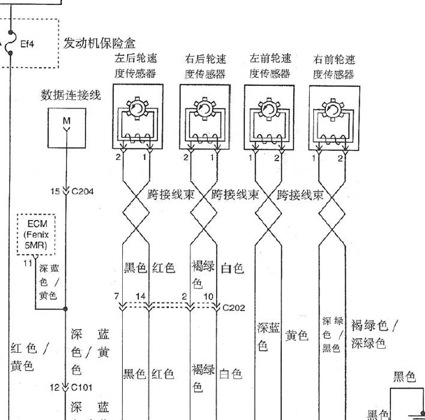 2006年通用乐驰ABS电路图.