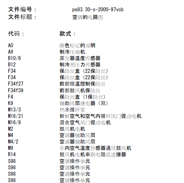 奔驰威霆空调风扇电路图