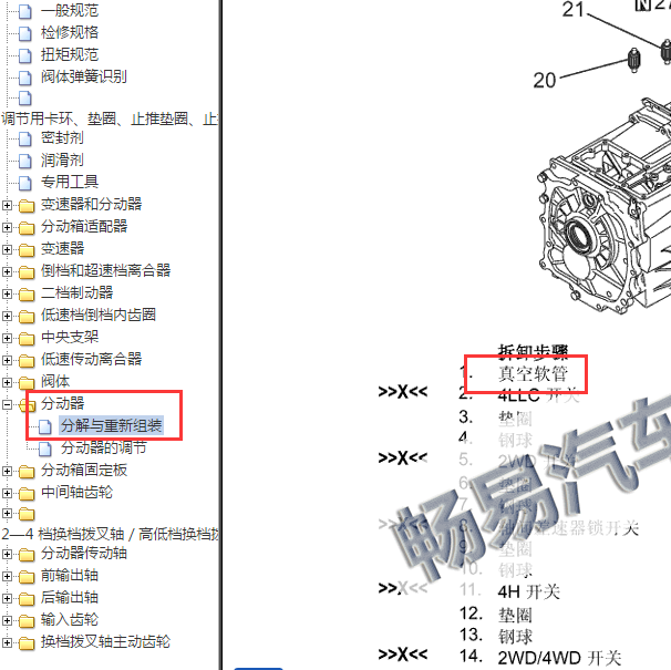 2010年三菱帕杰罗四驱维修手册