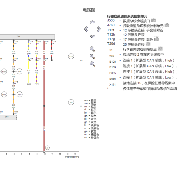 2009年奥迪Q5换挡辅助系统电路图