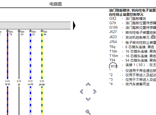 2016年大众夏朗发动机电路图和针脚