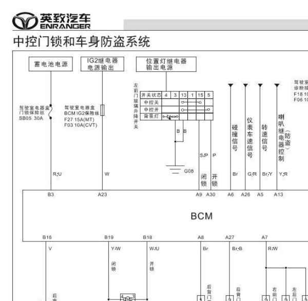 英致G3门锁电路图