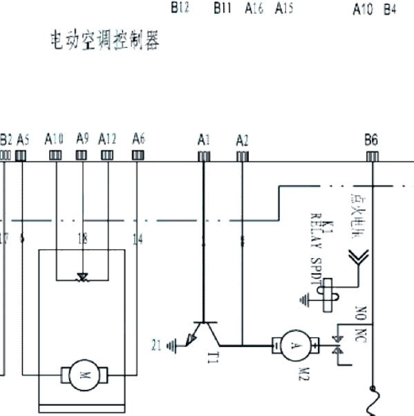 2016年长安CS75空调系统电路图