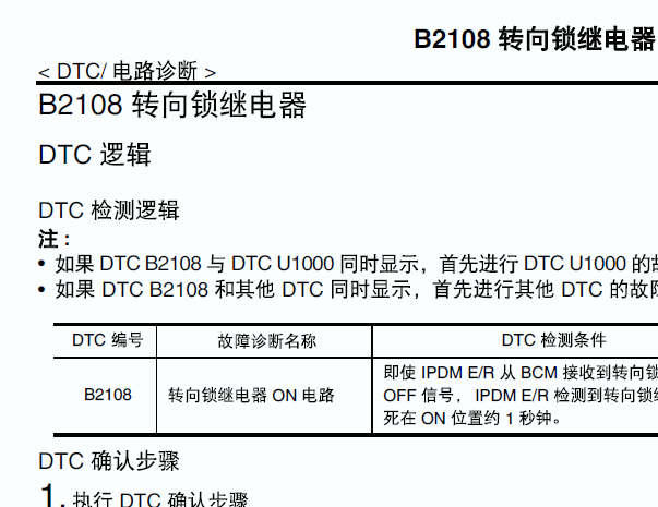 日产途乐B2108故障码