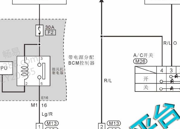 2011-2016年日产帅客空调电路图