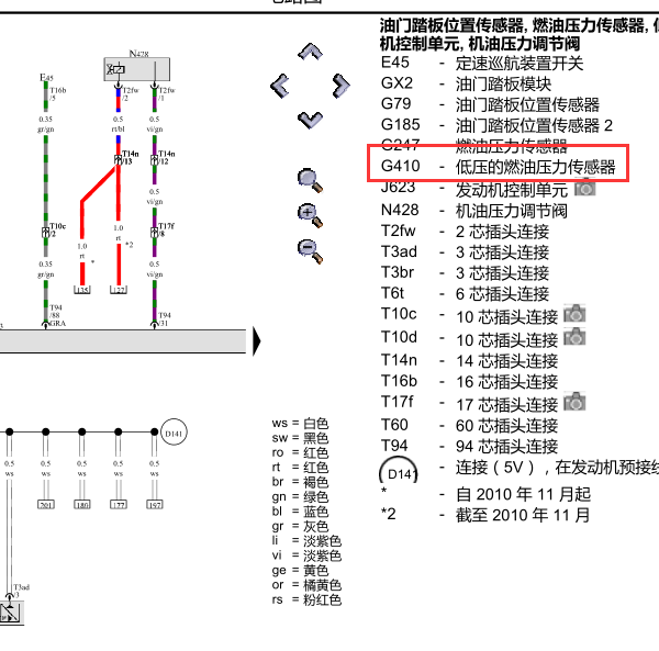 2011年途锐发动机电路图