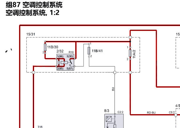 2019年沃尔沃S60 空调电路图