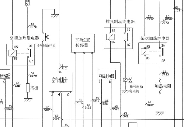 依维柯发动机电路图