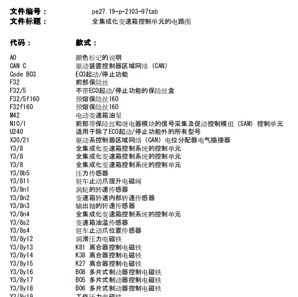 2018年奔驰GLC300变速箱及分动箱及差速器资料