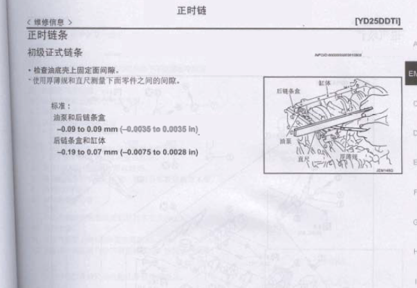 郑州日产YD25发动机维修手册