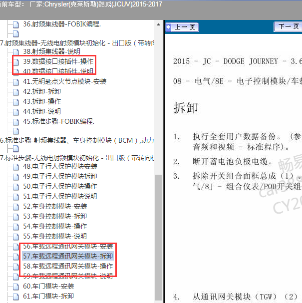 2015-2017年道奇酷威 网络位置
