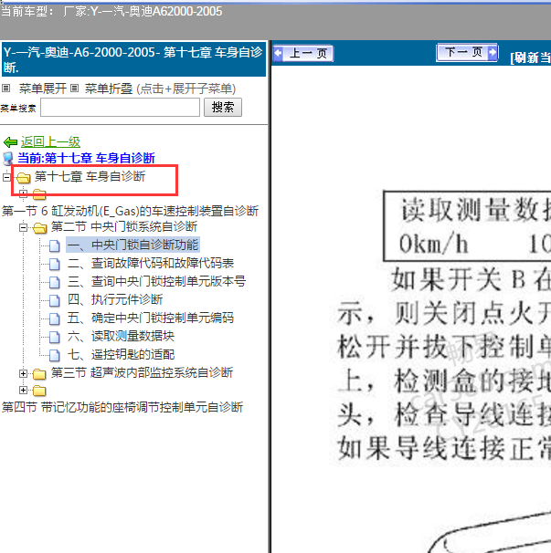 2004年奥迪A6车身自诊断数据