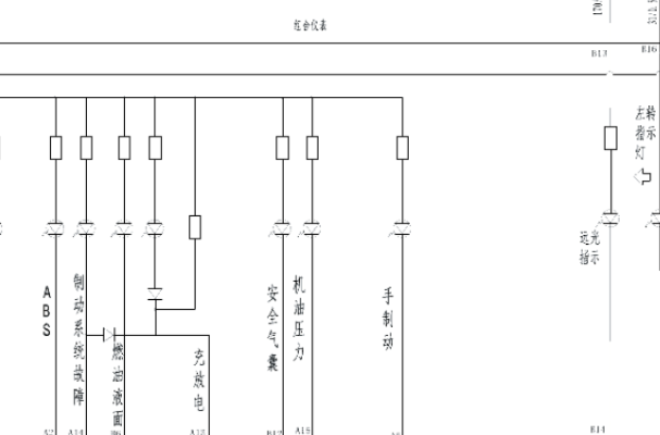 2006年江铃陆风X6仪表电路图