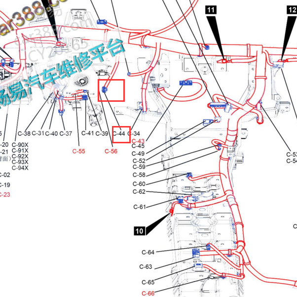 2018-2019年东南DX3 防盗控制位置