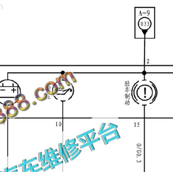 2013年江淮瑞风手刹灯电路图