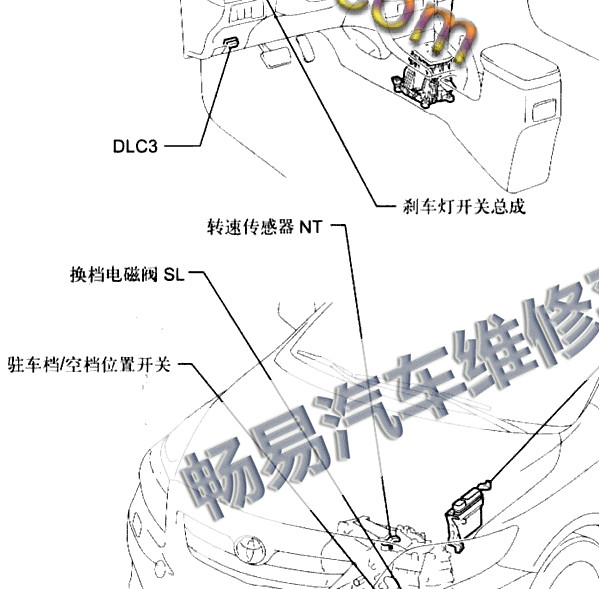 2011年丰田卡罗拉转速传感器位置