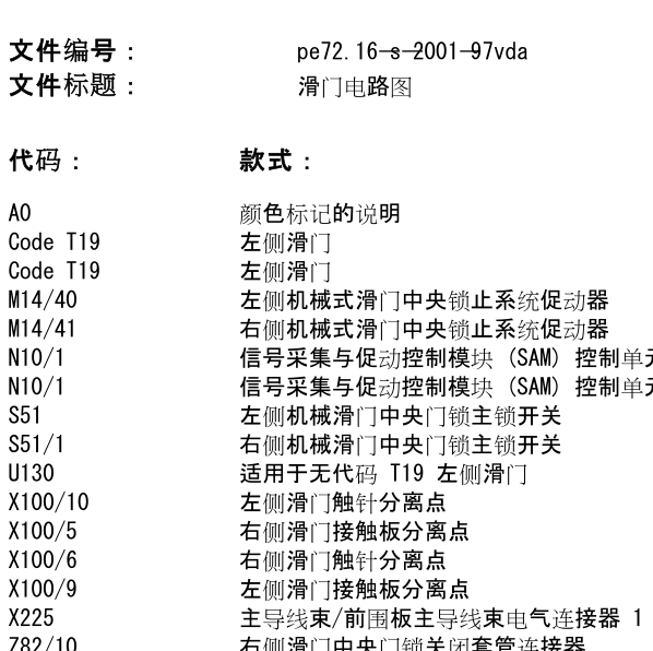 2020年奔驰威霆中门电路图