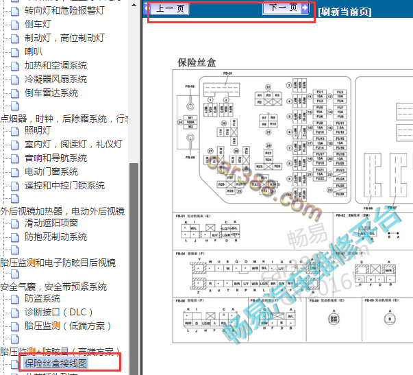 2011年海马普力马保险丝资料