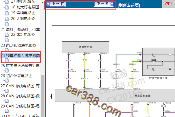 2016年广汽传祺GA5换挡开关电路图