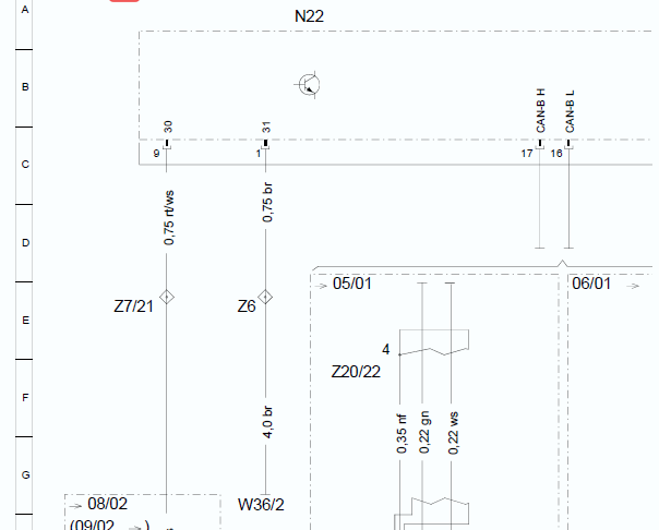 奔驰S280空调电路图