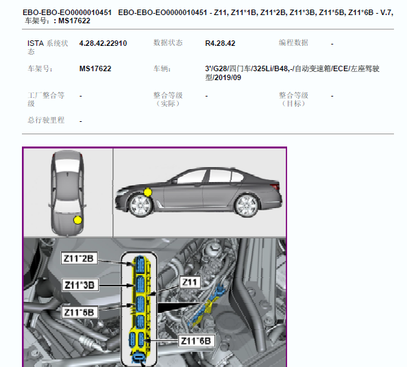 2019年宝马325Li 保险丝资料