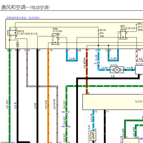 2017年牧游侠空调电路图