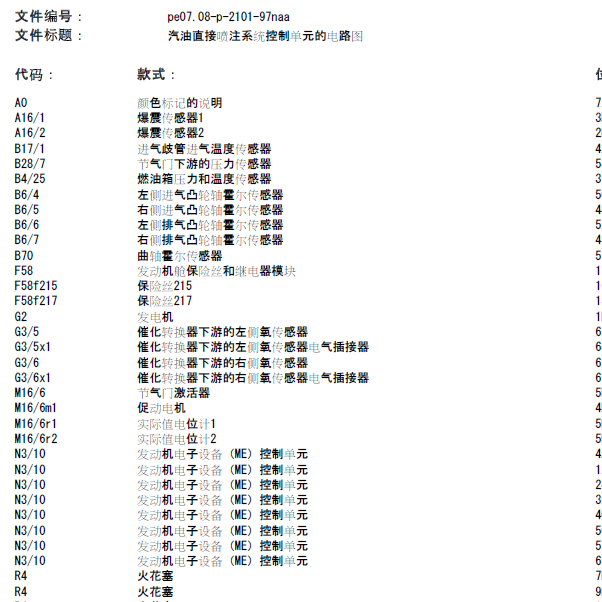 奔驰ML350发动机电路图