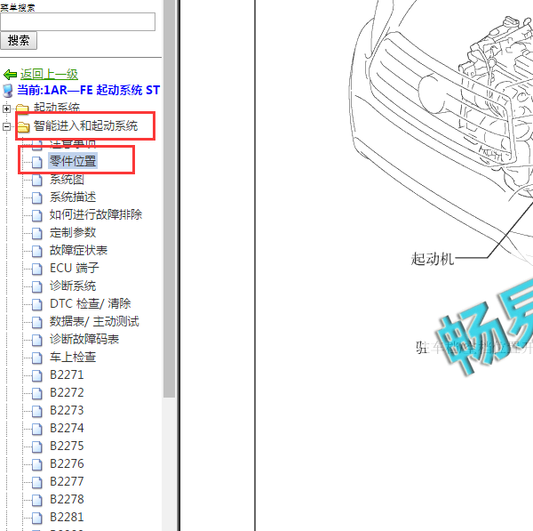 2009年汉兰达起动位置