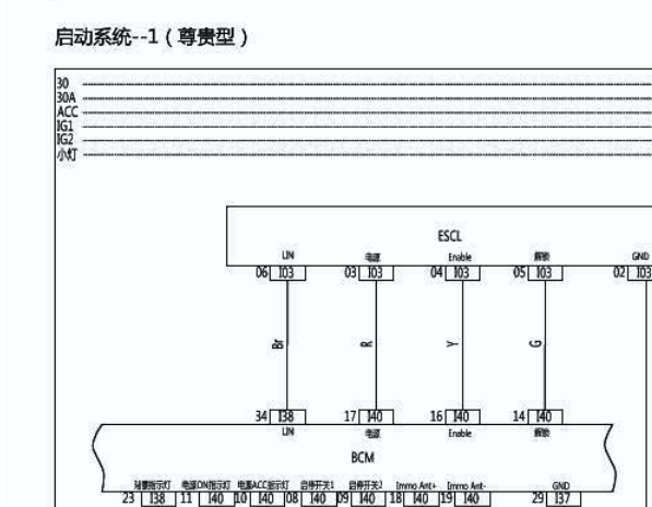 2016年北汽幻速S3L 起动电路图