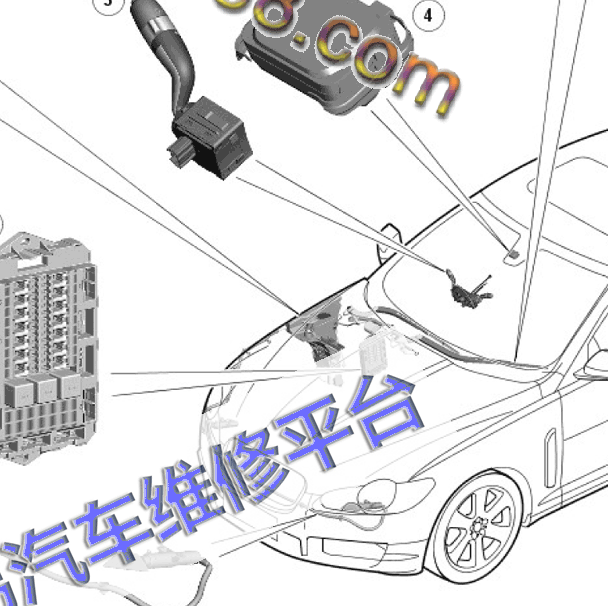 2012年捷豹XF 雨刮部件位置