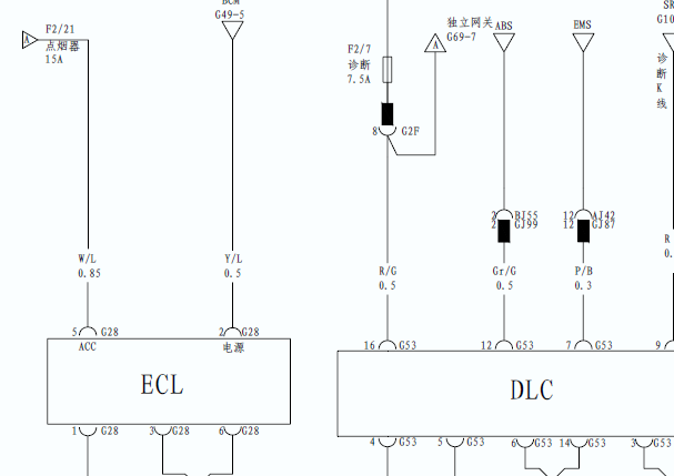 2013年比亚迪F3 网络通讯电路图