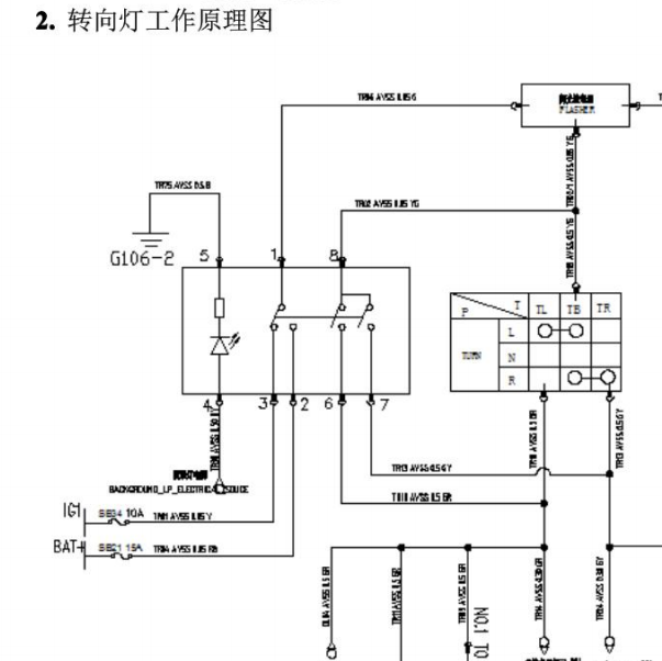长安之星转向灯电路图