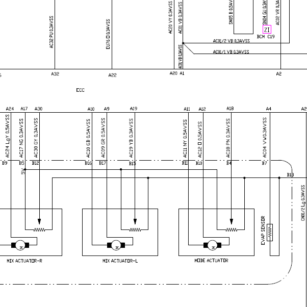 长安睿驰发动机冷却风扇电路图