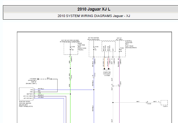 2010年捷豹XJL 速度控制模块资料